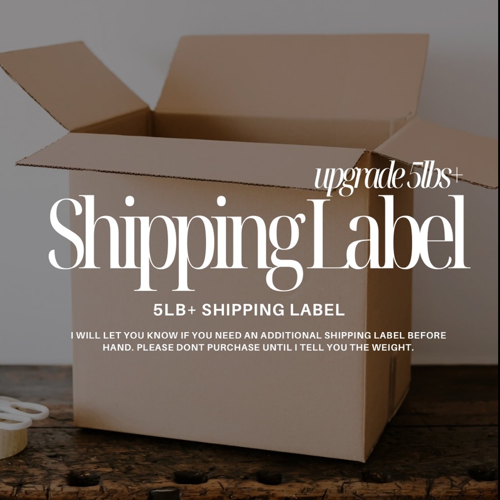 5lbs+ Shipping Label | READ DESCRIPTION FIRST